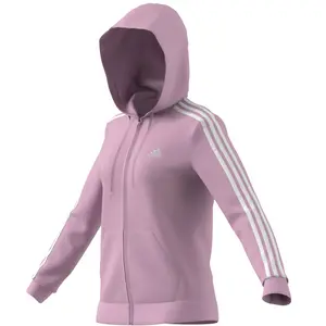Sweatshirt mit Reißverschluss aus Fleece mit 3 Streifen, Damen adidas Essentials image-3