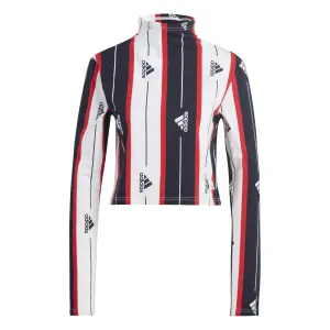 Camiseta de mujer con estampado de rayas adidas Essentials image-0