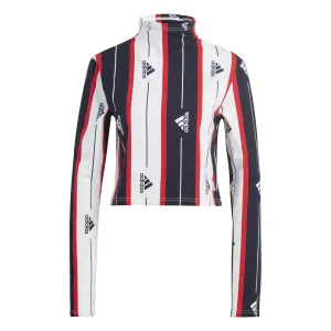 Camiseta de mujer con estampado de rayas adidas Essentials image-1