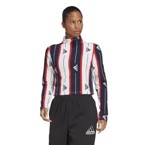 Camiseta de mujer con estampado de rayas adidas Essentials image-2