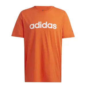 Camiseta con logotipo lineal bordado adidas Essentials image-0
