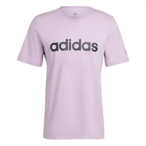 Camiseta con logotipo lineal bordado adidas Essentials image-0