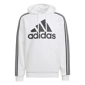 Huvtröja i fleece med 3 ränder adidas Essentials image-0