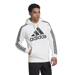 Huvtröja i fleece med 3 ränder adidas Essentials image-2