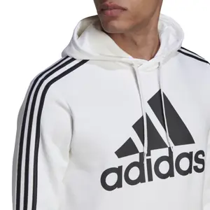 Huvtröja i fleece med 3 ränder adidas Essentials image-5