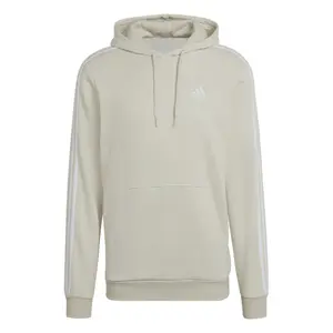 Fleece-sweatshirt med hætte og 3 striber adidas Essentials image-0