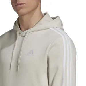 Fleece-sweatshirt med hætte og 3 striber adidas Essentials image-5