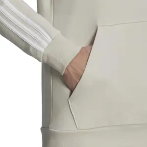 Fleece-sweatshirt med hætte og 3 striber adidas Essentials image-6