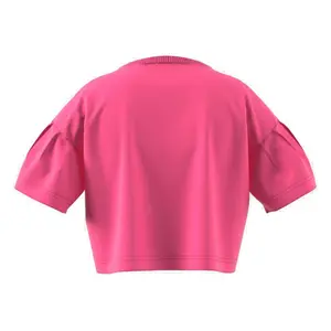 Camiseta corta holgada de niña adidas image-1