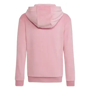 Hættetrøje i velour til piger adidas Lounge image-2