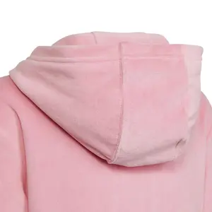 Hættetrøje i velour til piger adidas Lounge image-3