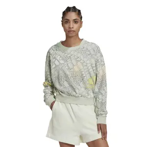 Kurzes Sweatshirt mit mehrfarbigem Logo, Frau adidas Essentials image-2