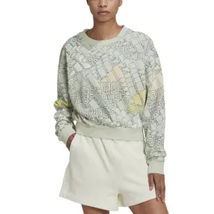 Kurzes Sweatshirt mit mehrfarbigem Logo, Frau adidas Essentials image-3