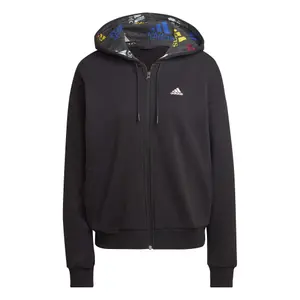 Women's multicolored logo zip-up hoodie adidas Essentials image-0