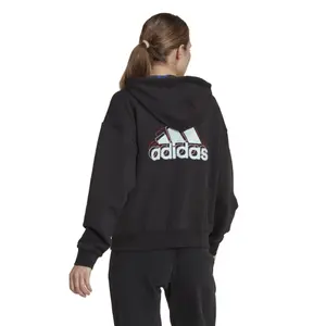 Women's multicolored logo zip-up hoodie adidas Essentials image-4
