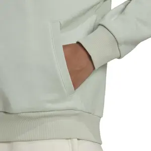 Sweatshirt med lynlås og hætte til kvinder med flerfarvet logo adidas Essentials image-6