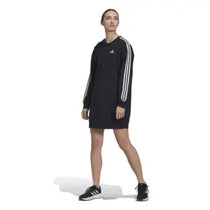 Vestido de mujer con cuello redondo de 3 rayas adidas Essentials image-3