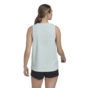 Camiseta de tirantes con logo para mujer adidas Essentials image-4