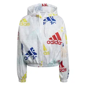 Wasserdichte Jacke für Frauen adidas Essentials Multi-Colored Logo image-0