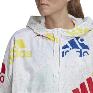 Wasserdichte Jacke für Frauen adidas Essentials Multi-Colored Logo image-5