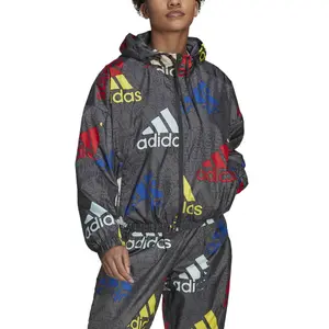 Kurzes Sweatshirt mit mehrfarbigem Logo, Frau adidas Essentials image-3
