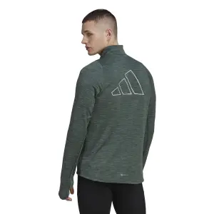 Warmes Sweatshirt 3 Bars 1/2 Zip adidas Run Icons image-2