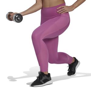 Leggings brillantes de mujer adidas Optime image-4