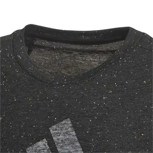 Luźny bawełniany T-shirt z dziewczęcą naszywką sportową adidas Future Icons image-2