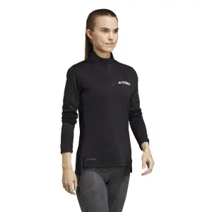 Camiseta de manga larga y media cremallera para mujer adidas Terrex Multi image-2