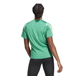 Camiseta de mujer adidas Run Icons 3-Stripes Low-Carbon image-3