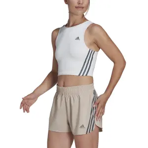 Camiseta de tirantes corta para mujer adidas 3-Stripes Run Icons Cooler image-3