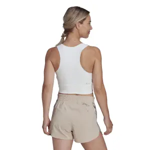 Camiseta de tirantes corta para mujer adidas 3-Stripes Run Icons Cooler image-4