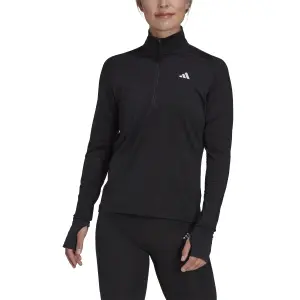 Maglia donna a manica lunga e mezza zip adidas Fast image-2