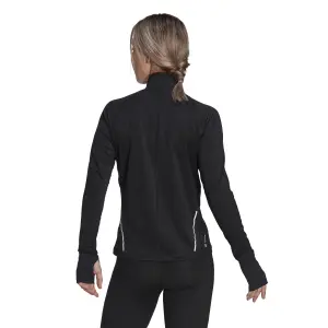 Maglia donna a manica lunga e mezza zip adidas Fast image-3