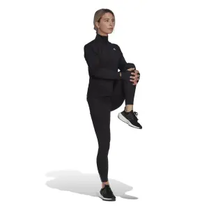 Maglia donna a manica lunga e mezza zip adidas Fast image-4
