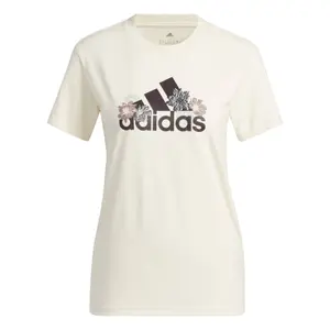 Camiseta gráfica floral para mujer adidas image-3
