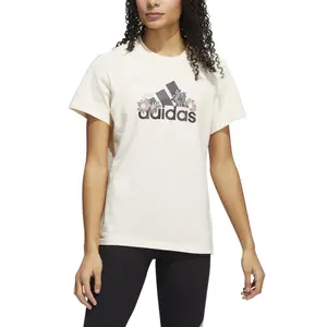 Camiseta gráfica floral para mujer adidas image-4