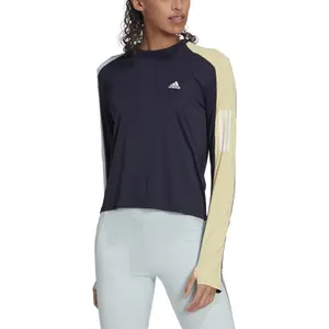 Women's long sleeve color block running jersey adidas Own the Run image-2