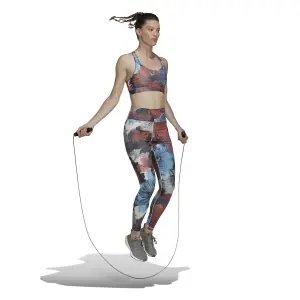 Sujetador estampado de soporte medio para mujer adidas Powerreact image-4