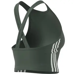 Camiseta de tirantes corta de mujer de 3 rayas adidas Aeroready image-5