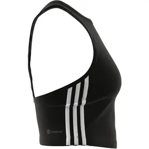 Camiseta de tirantes corta de mujer de 3 rayas adidas Aeroready image-4
