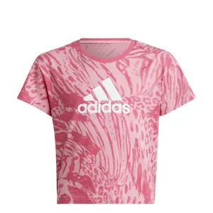 T-shirt regular en coton à imprimé animal hybride fille adidas Future Icons image-1
