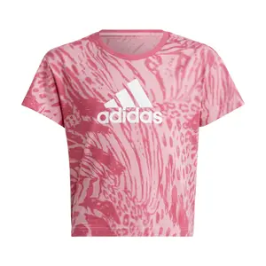 T-shirt regular en coton à imprimé animal hybride fille adidas Future Icons image-0
