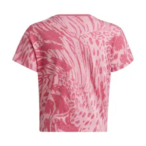 T-shirt regular en coton à imprimé animal hybride fille adidas Future Icons image-2