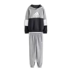 Children's color block fleece tracksuit adidas image-0