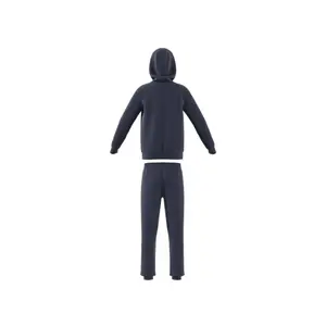 Hooded sweatshirt in fleece for children adidas image-2