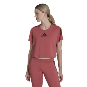 Camiseta crop top de mujer adidas Aeroready Sport image-3