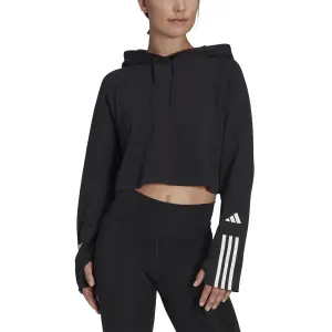Sweatshirt cotton hoodie woman adidas Essentials 3-Stripes image-2