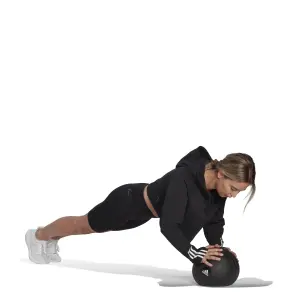 Sweatshirt cotton hoodie woman adidas Essentials 3-Stripes image-4