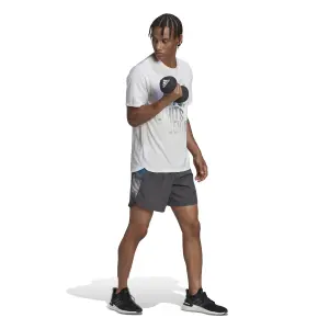 Camiseta con eslogan adidas Designed for Movement Aeroready HIIT image-5